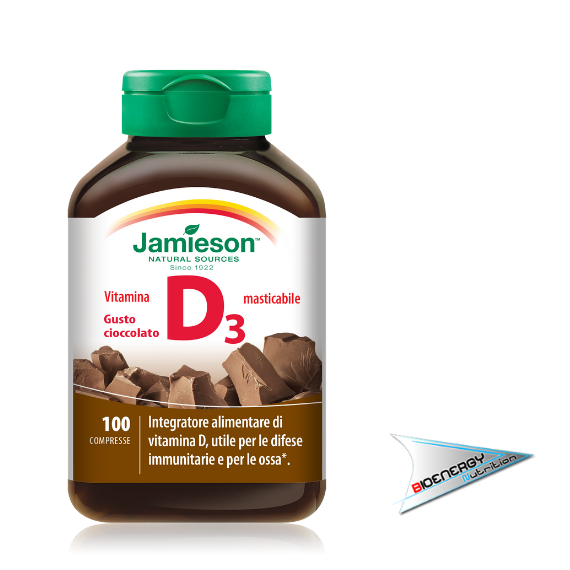 Jamieson-VITAMINA D MASTICABILE (Gusto Cioccolato - Conf. 100 cpr)     